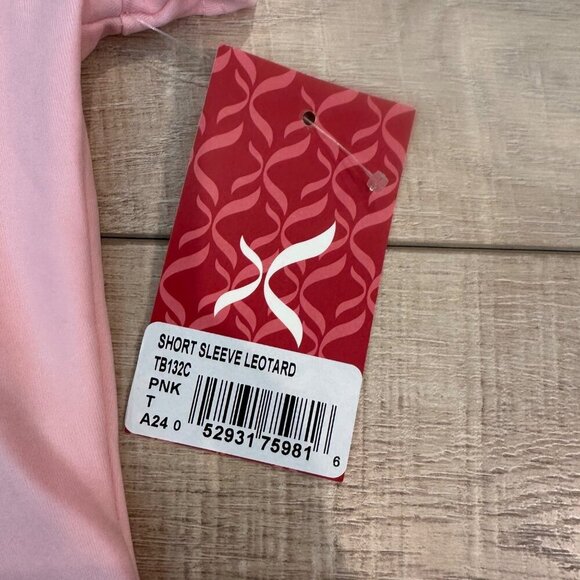 CAPEZIO GIRLS PINK LEOTARD NEW T/CH - Picture 2 of 5